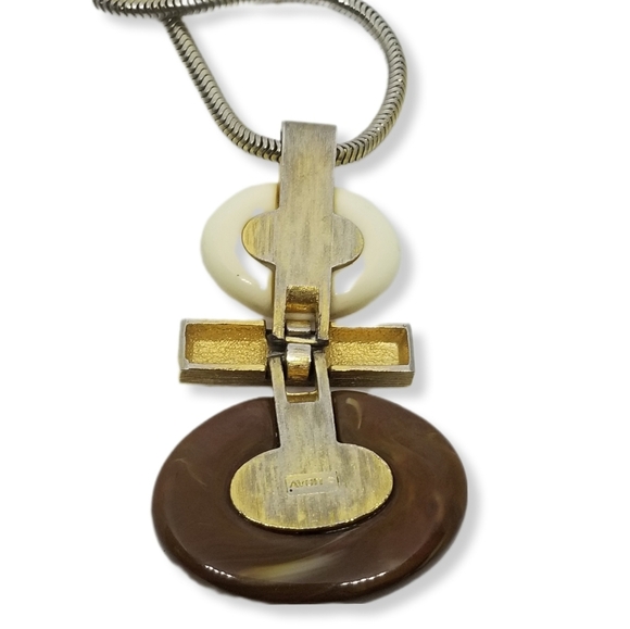 AVON 1976 S.M KENT "THE COLLECTION" DESIGNER SERIES POLISHED OVALS NECKLACE - Picture 5 of 8